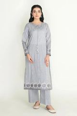 2PC Stitched Embroidered Lawn Shirt & Trouser | RKTE-3855 Embroidered KHAS STORES