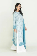 2PC Stitched Printed Lawn Shirt & Dupatta | RTW-KSD-3871 Printed KHAS STORES