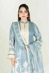 2PC Stitched Printed Lawn Shirt & Dupatta | RTW-KSD-3877 Printed KHAS STORES