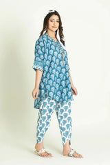 2PC Stitched Printed Lawn Shirt & Trouser | RTW-KST-3463 Printed KHAS STORES