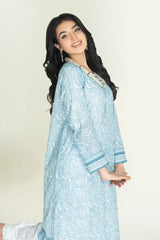 2PC Stitched Printed Lawn Shirt & Trouser | RTW-KST-3845 Printed KHAS STORES