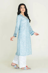 2PC Stitched Printed Lawn Shirt & Trouser | RTW-KST-3845 Printed KHAS STORES