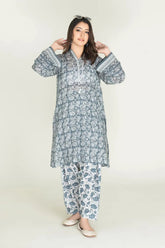 2PC Stitched Printed Lawn Shirt & Trouser | RTW-KST-3846 Printed KHAS STORES