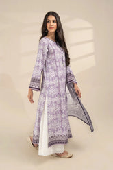 2PC Unstitched Printed Lawn Shirt and Dupatta KSD-3387 Printed KHAS STORES