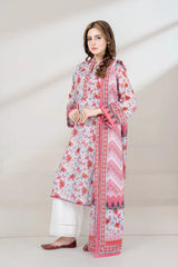 2PC Unstitched Printed Lawn Shirt and Dupatta KSD-3448 Printed KHAS STORES