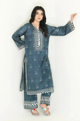 2PC Unstitched Printed Lawn Shirt and Trouser I KST-3833 Printed KHAS STORES