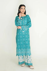 2PC Unstitched Printed Lawn Shirt and Trouser I KST-3835 Printed KHAS STORES