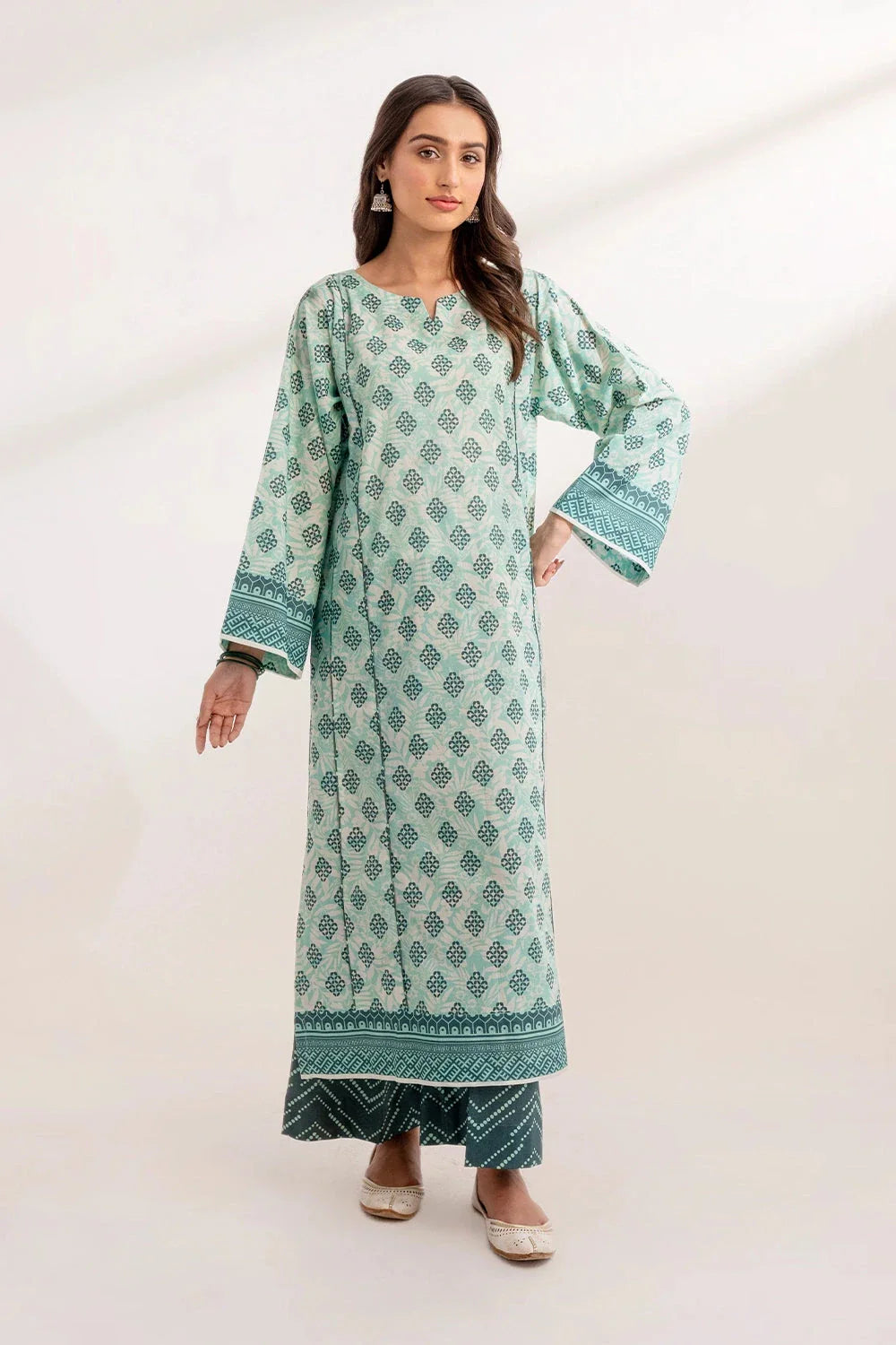 2PC Unstitched Printed Lawn Shirt and Trouser KST-3234 Printed KHAS STORES