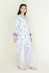 2PC Unstitched Printed Lawn Shirt and Trouser KST-3459 Printed KHAS STORES