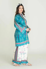 2PC Unstitched Printed Lawn Shirt and Trouser KST-3465 Printed KHAS STORES