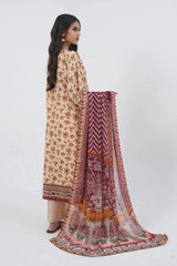 3PC Embroidered Unstitched Lawn Suit KC-3197 Embroidered KHAS STORES