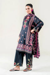 3PC Embroidered Unstitched Lawn Suit | KC-3777 Embroidered KHAS STORES