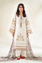 3PC Embroidered Unstitched Lawn Suit | KCE-3804 Embroidered KHAS STORES