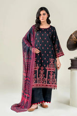 3PC Embroidered Unstitched Lawn Suit | KCE-3805 Embroidered KHAS STORES