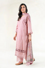 3PC Embroidered Unstitched Lawn Suit | KCE-3806 Embroidered KHAS STORES