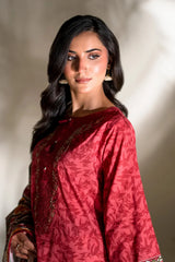 3PC Embroidered Unstitched Lawn Suit | KL-3770 Embroidered KHAS STORES