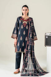 3PC Embroidered Unstitched Lawn Suit | KL-3772 Embroidered KHAS STORES
