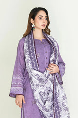 3PC Stitched Embroidered Lawn Suit | KL-RTW-3902 Embroidered KHAS STORES