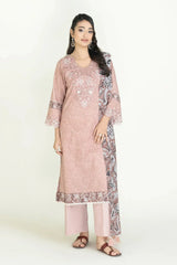 3PC Stitched Embroidered Lawn Suit | KL-RTW-3903 Embroidered KHAS STORES