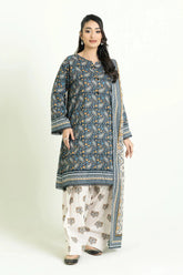 3PC Unstitched Printed Lawn Suit | KLA-3714 Printed KHAS STORES