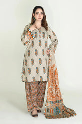 3PC Unstitched Printed Lawn Suit | KLA-3715 Printed KHAS STORES