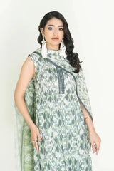 3PC Unstitched Printed Lawn Suit | KLA-3716 Printed KHAS STORES