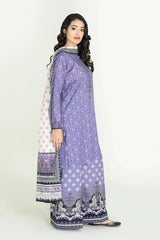3PC Unstitched Printed Lawn Suit | KLA-3717 Printed KHAS STORES