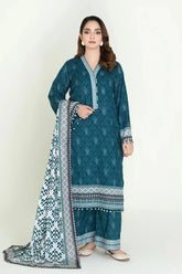 3PC Unstitched Printed Lawn Suit | KLA-3734 Printed KHAS STORES