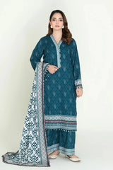 3PC Unstitched Printed Lawn Suit | KLA-3734 Printed KHAS STORES