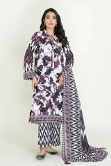 3PC Unstitched Printed Lawn Suit | KLA-3738 Printed KHAS STORES