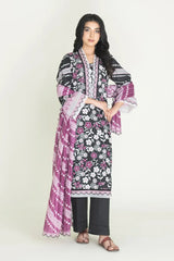 3PC Unstitched Printed Lawn Suit | KLA-3742 Printed KHAS STORES