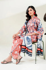 3PC Unstitched Printed Lawn Suit | KLA-3748 Printed KHAS STORES