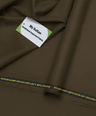 Men's Winter voyager luxury wool imported Suiting NK-0007 Chocolate