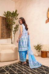 Printed - Lawn - 3pc - D128