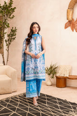 Printed - Lawn - 3pc - D128