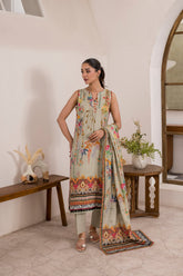 Printed - Lawn - 3pc - D150