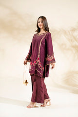 PLUM ROYALE | 3PC STITCHED
