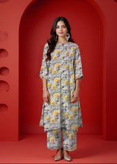 2 Pc Printed Linen Unstitched Suit IP-201
