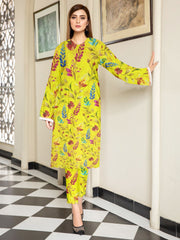 2 Pc Printed Linen Unstitched Suit IP-202