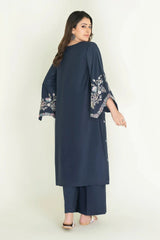 2PC Stitched Embroidered Lawn Shirt & Trouser | RKTE-3856 Embroidered KHAS STORES 