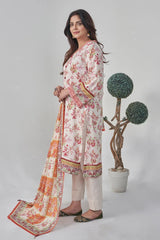2PC Stitched Printed Lawn Shirt and Dupatta RKTW-3056 Printed KHAS STORES 