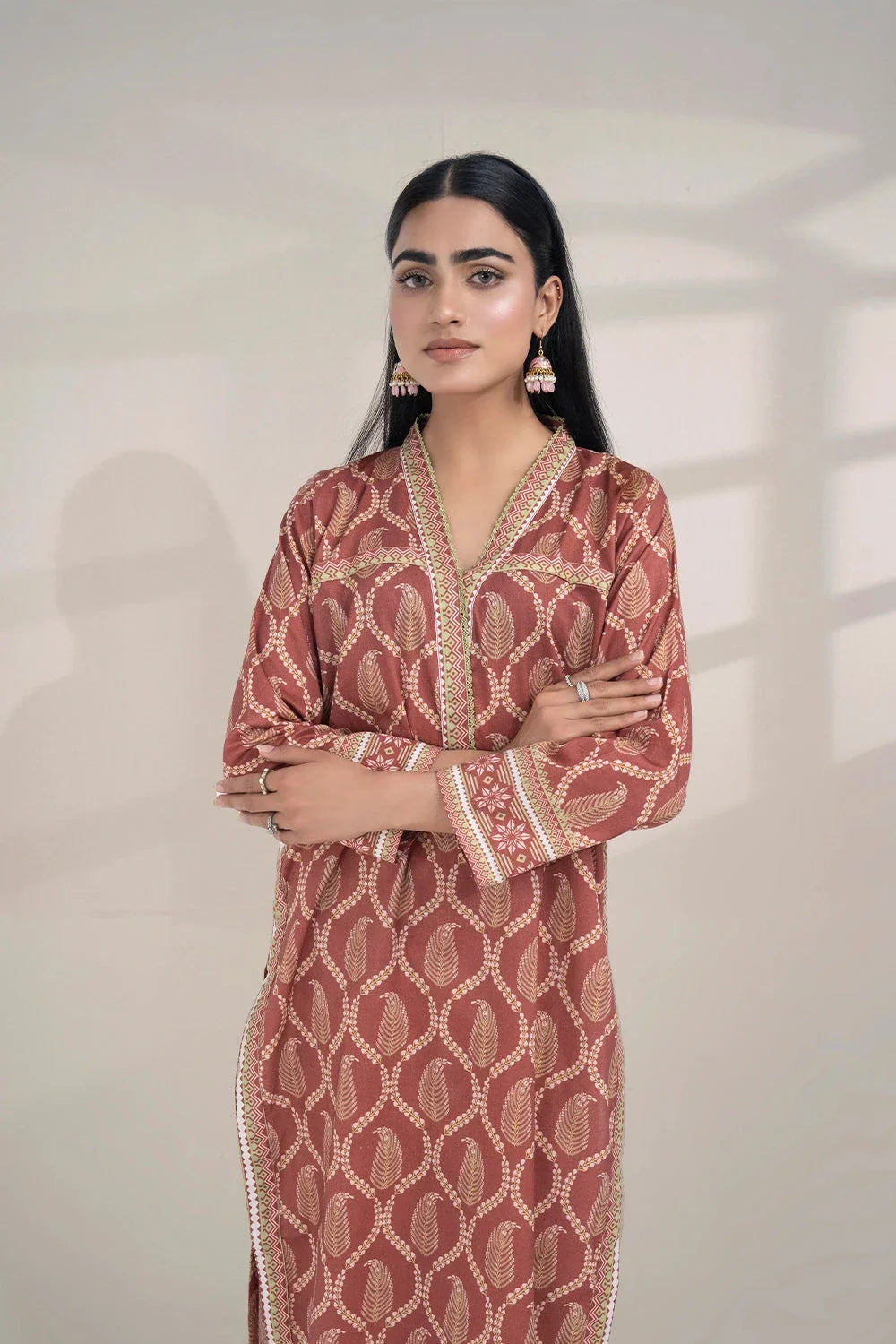 2PC Stitched Printed Lawn Shirt and Trouser RKTW-3351 Printed KHAS STORES 