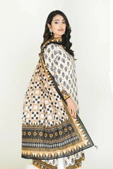 2PC Stitched Printed Lawn Shirt & Dupatta | RTW-KSD-3870 Printed KHAS STORES 