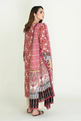 2PC Stitched Printed Lawn Shirt & Dupatta | RTW-KSD-3872 Printed KHAS STORES 
