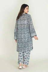 2PC Stitched Printed Lawn Shirt & Trouser | RTW-KST-3846 Printed KHAS STORES 