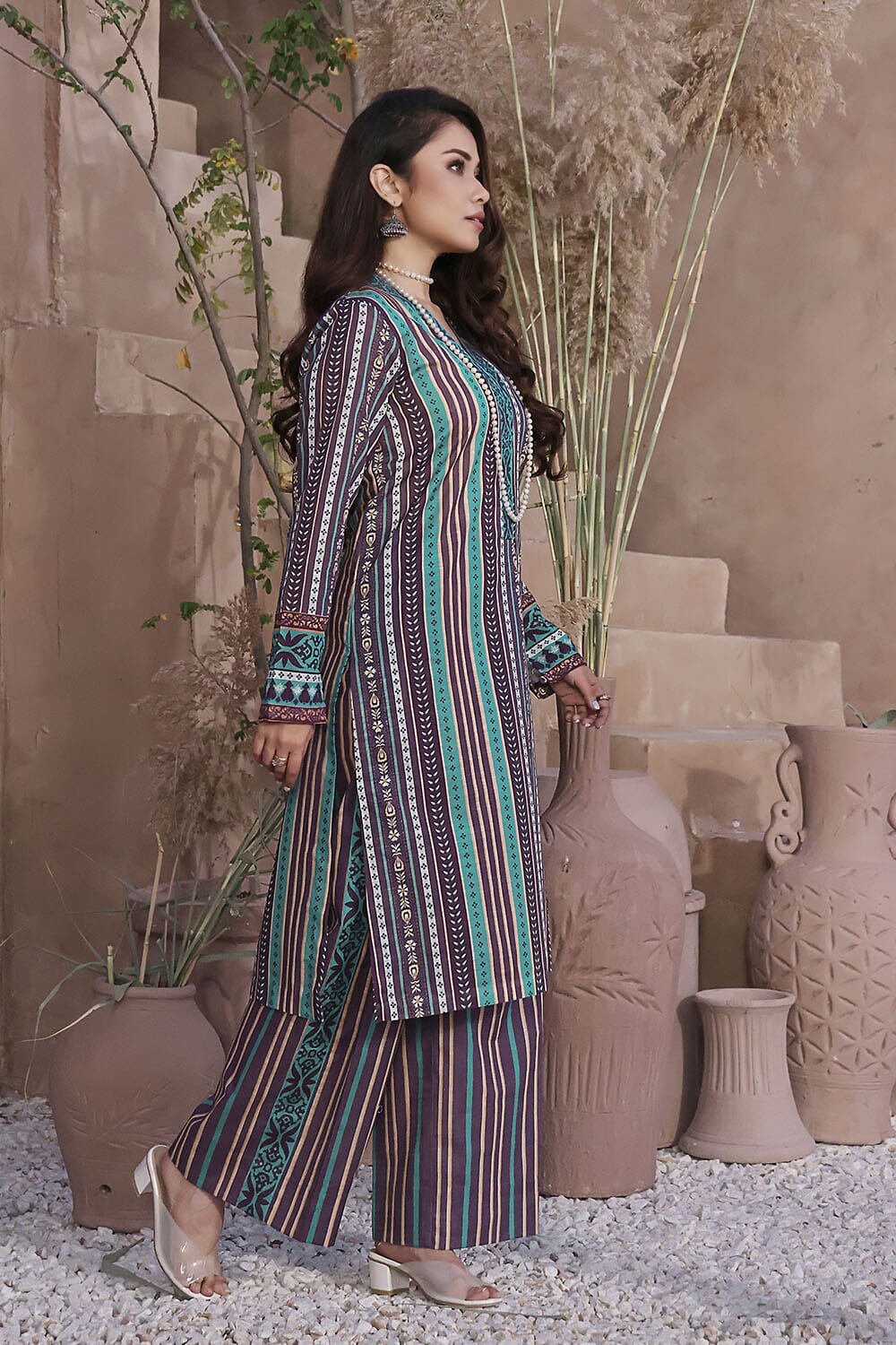 2PC Unstitched Khaddar Shirt & Trouser RKT-2322 KHAS STORES 