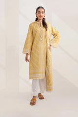 2PC Unstitched Printed Lawn Shirt and Dupatta KSD-3232 Printed KHAS STORES 