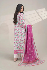 2PC Unstitched Printed Lawn Shirt and Dupatta KSD-3379 Printed KHAS STORES 