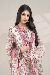 2PC Unstitched Printed Lawn Shirt and Dupatta KSD-3382 Printed KHAS STORES 