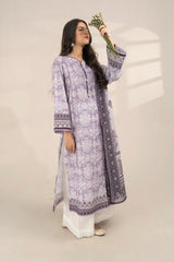 2PC Unstitched Printed Lawn Shirt and Dupatta KSD-3387 Printed KHAS STORES 